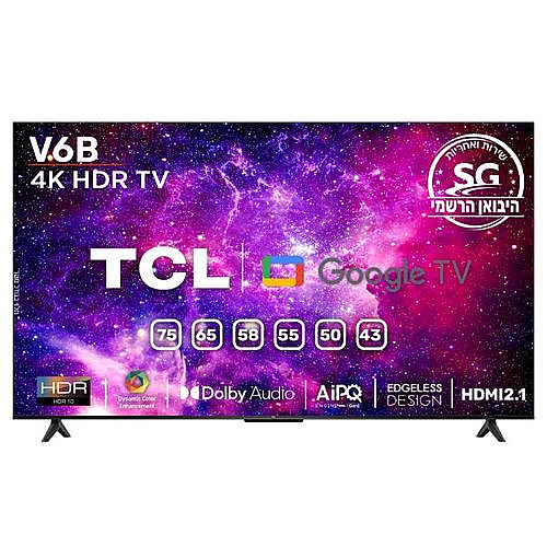 �������� TCL 75" 4K Smart LED 75V6B �� �� ��