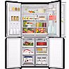 מקרר 4 דלתות - 530 ליטר LG אל ג'י GR-608BEDID זכוכית שחורה | רוחב 83.5
