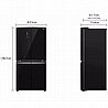 מקרר 4 דלתות - 530 ליטר LG אל ג'י GR-608BEDID זכוכית שחורה | רוחב 83.5